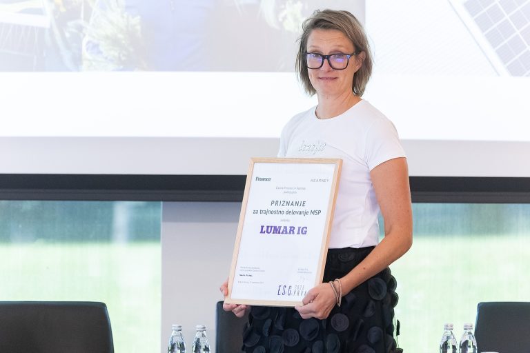 Prejemnik priznanja MSP za trajnostno delovanje: Lumar IG